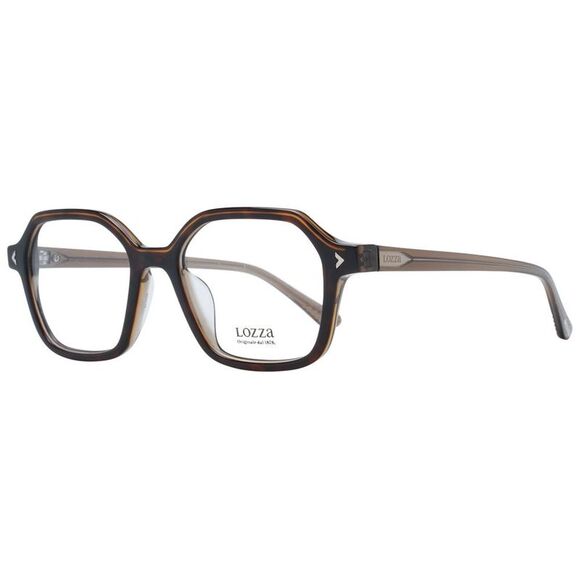 Lozza VL3162 Brown Eyeglasses Unisex Brown Frames